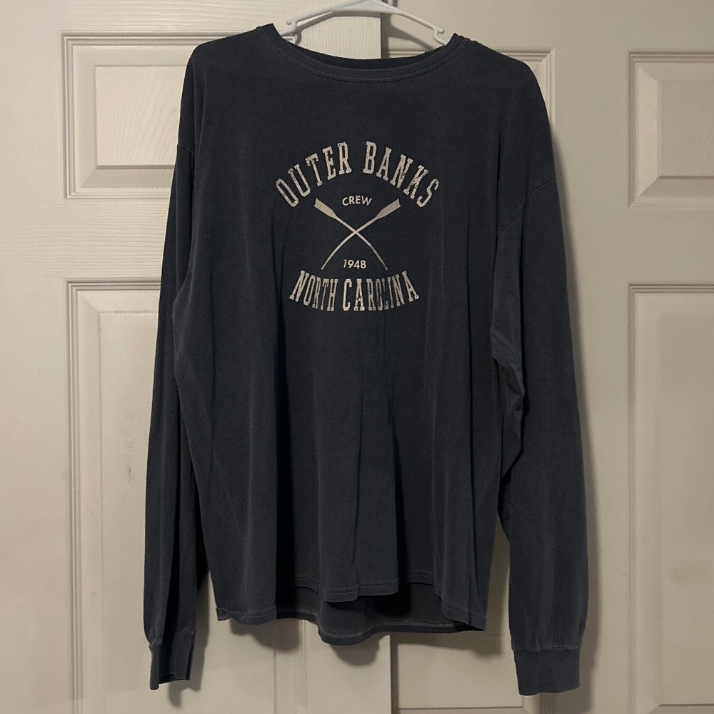 Blue Outer Banks Long-sleeve T-shirt XL